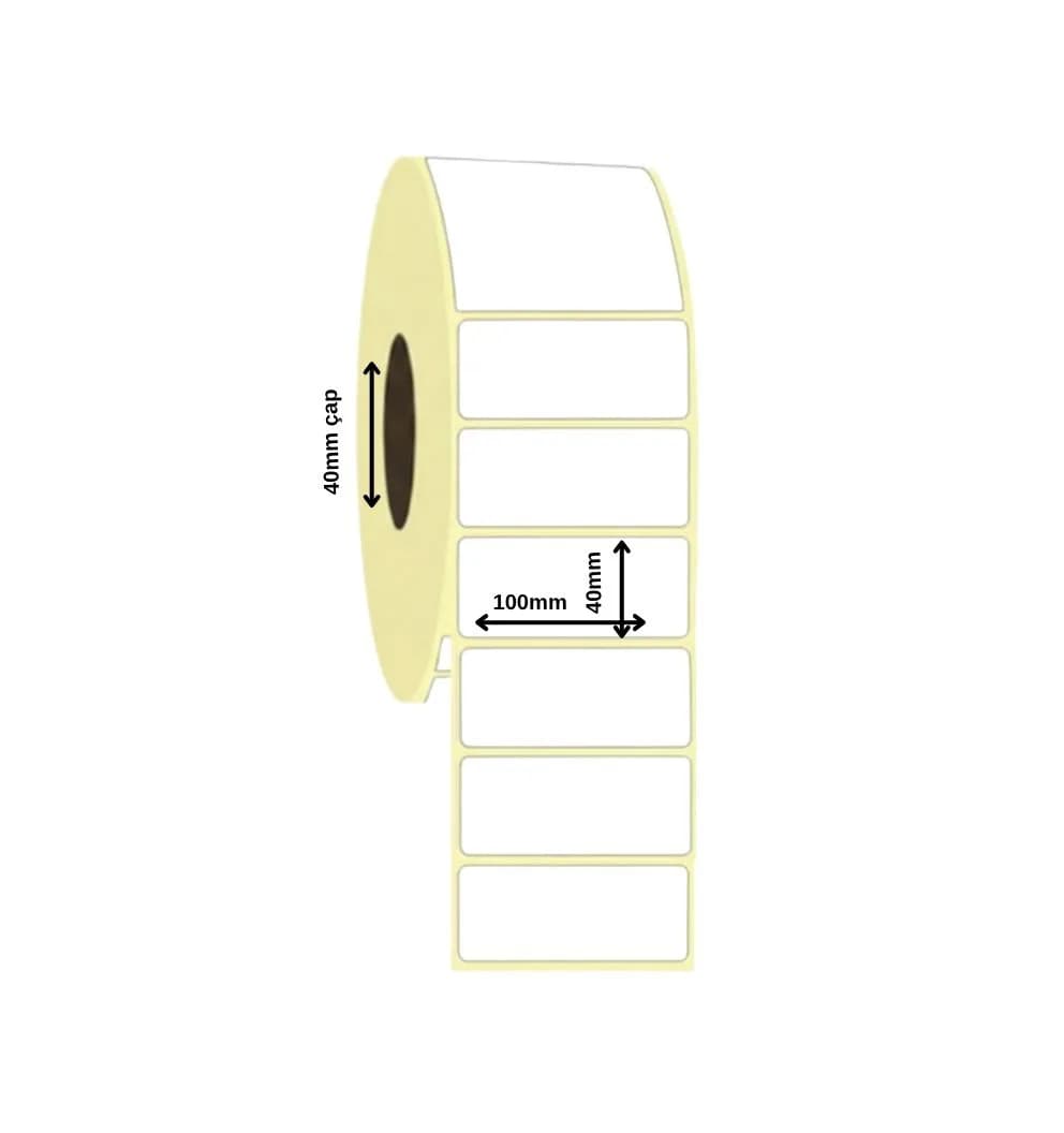 Laminated Thermal Label 100x40 mm