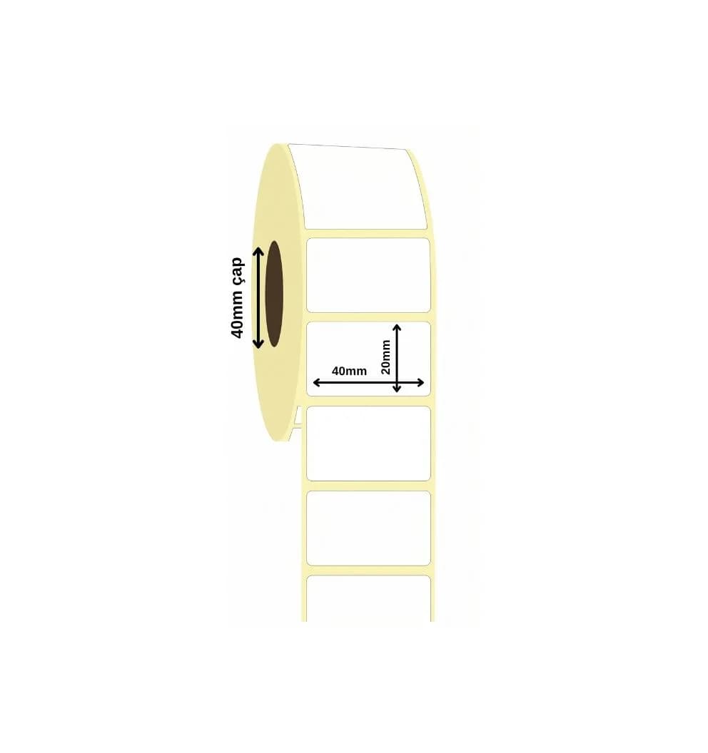 Laminated Thermal Label 40x20 mm