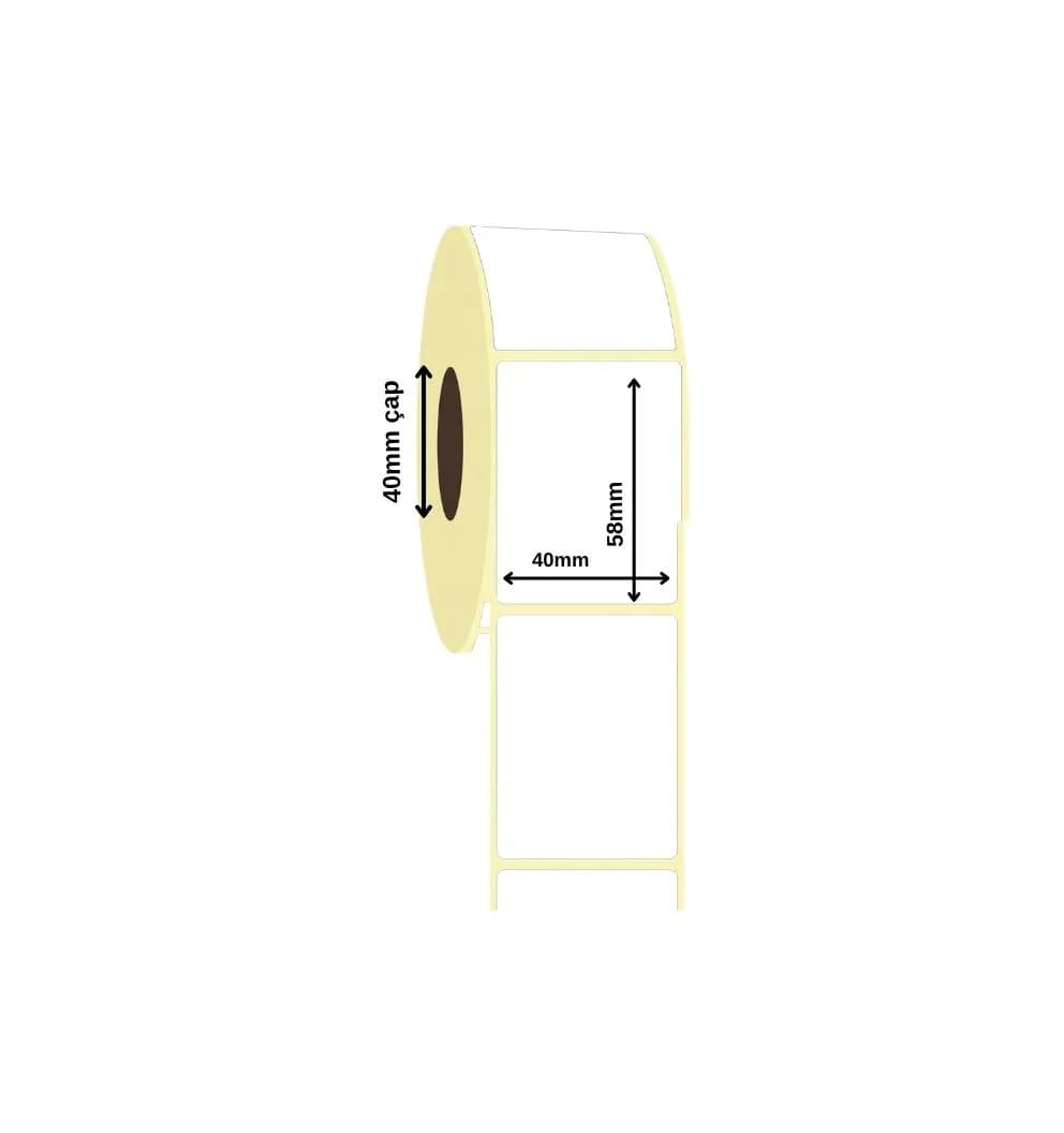 Laminated Thermal Label 40x58 mm