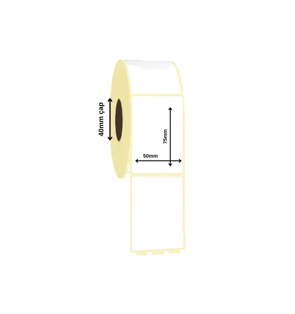 Laminated Thermal Label 50x75 mm
