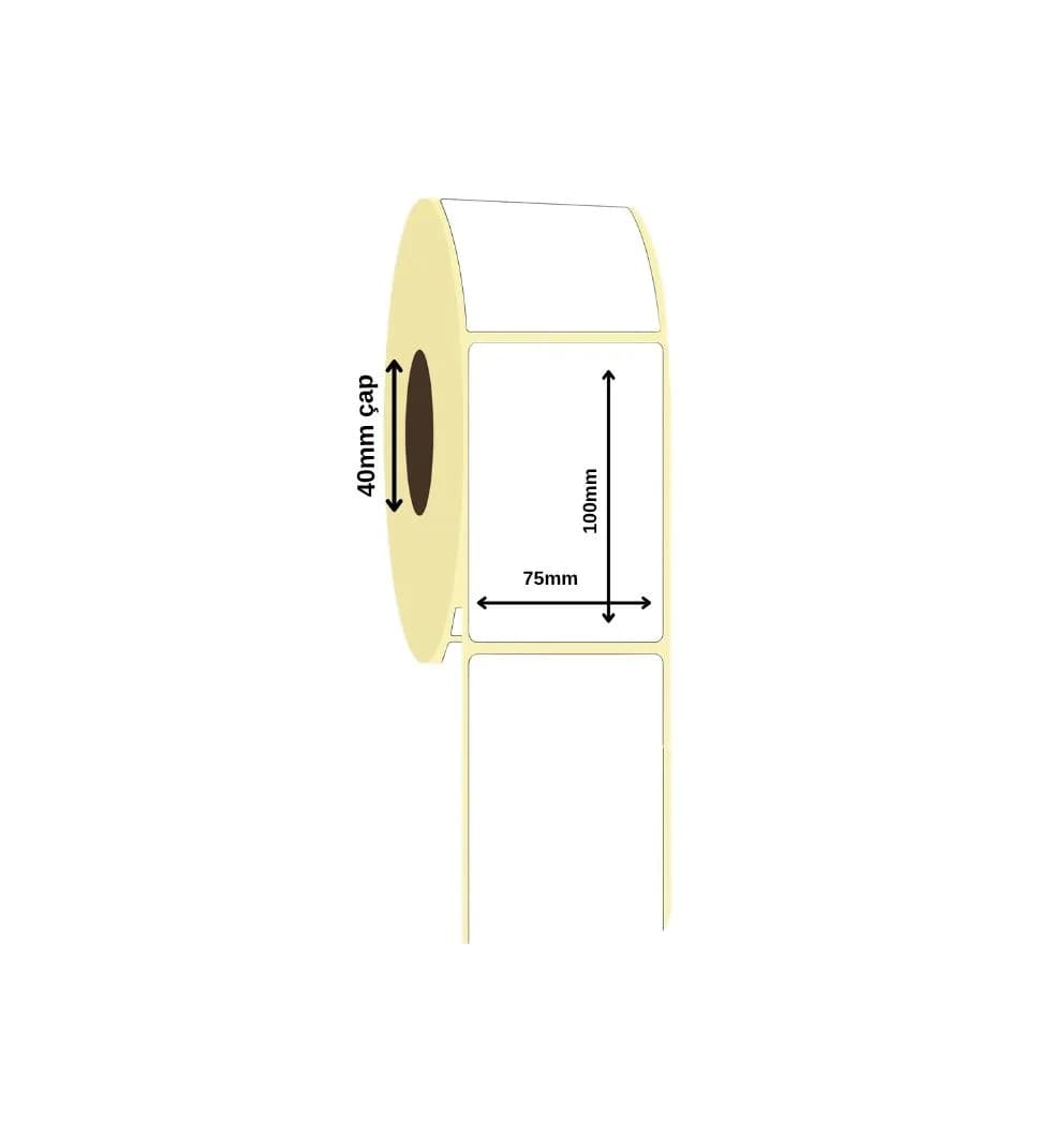 Laminated Thermal Label 75x100 mm