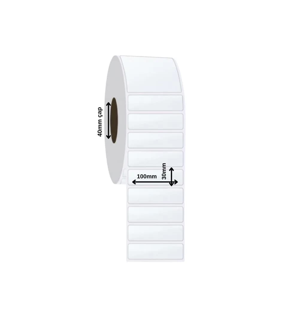 PP Transparent Label 100x30 mm