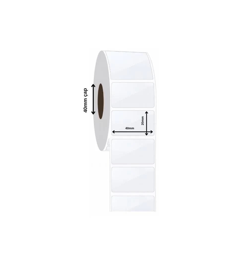 PP Transparent Label 40x20 mm