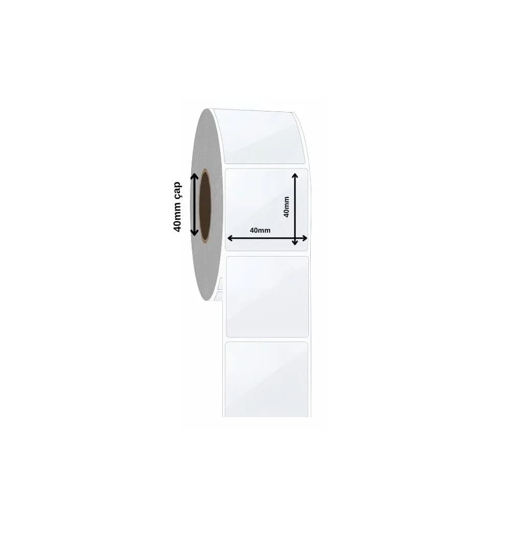 PP Transparent Label 40x40 mm