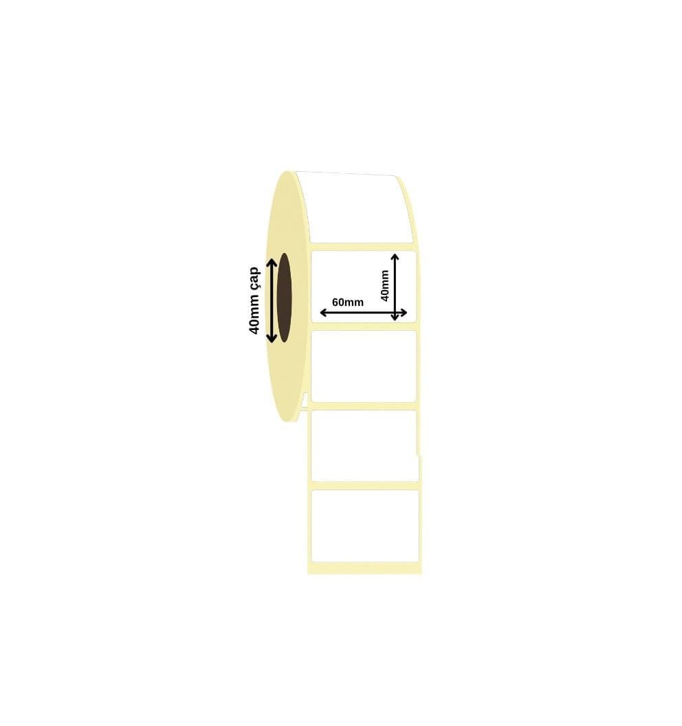 Termal Etiket 60x40 mm