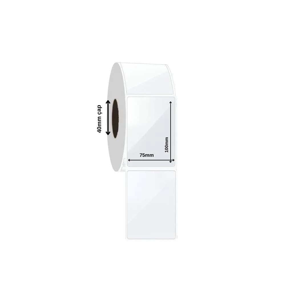 PP Opaque Label 75x100 mm