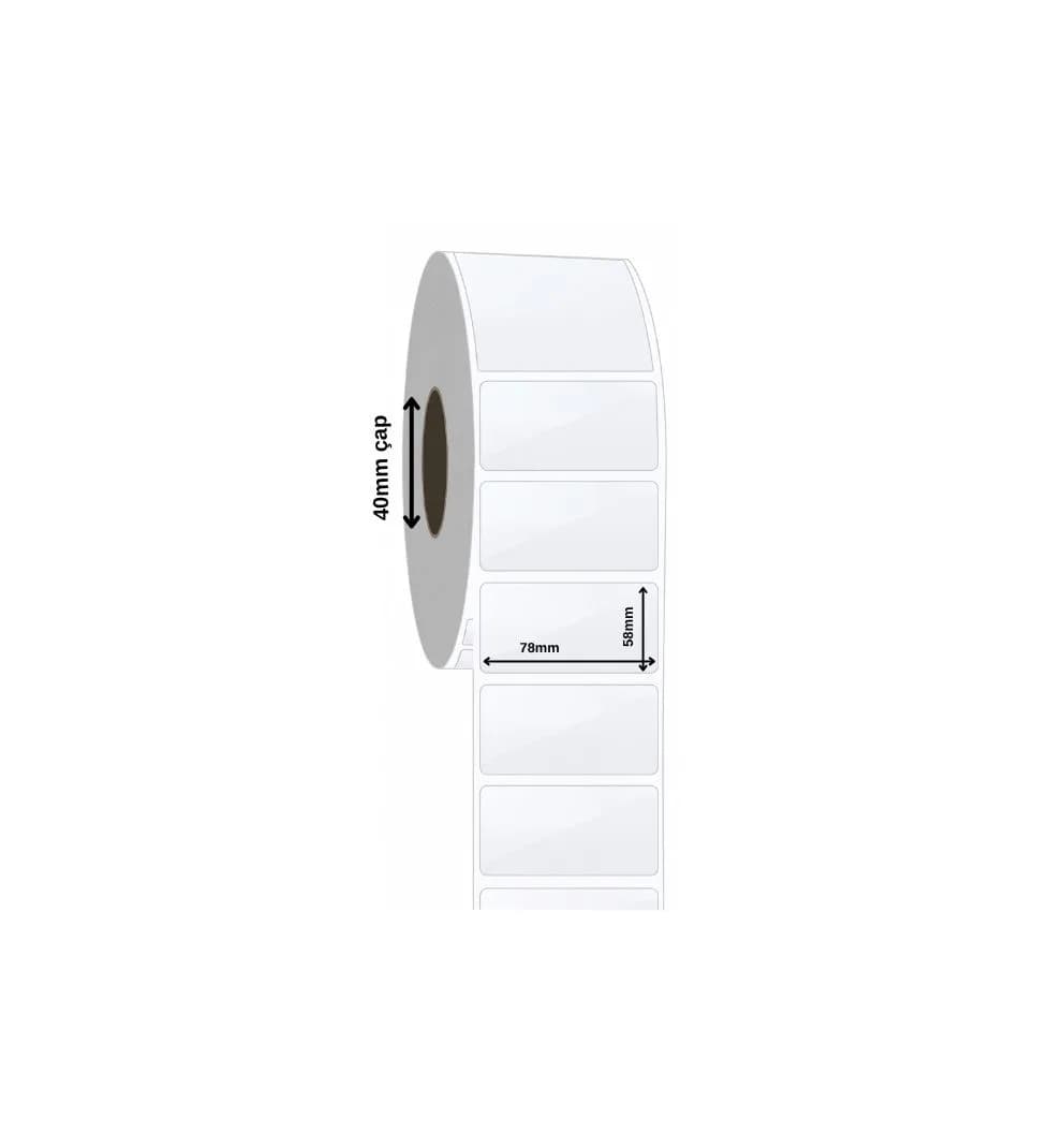 PP Opaque Label 78x58 mm