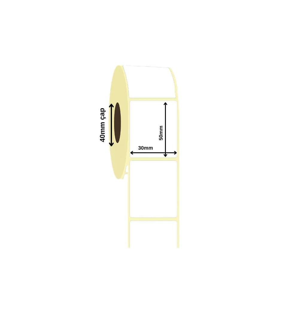 Vellum Label 30x50 mm