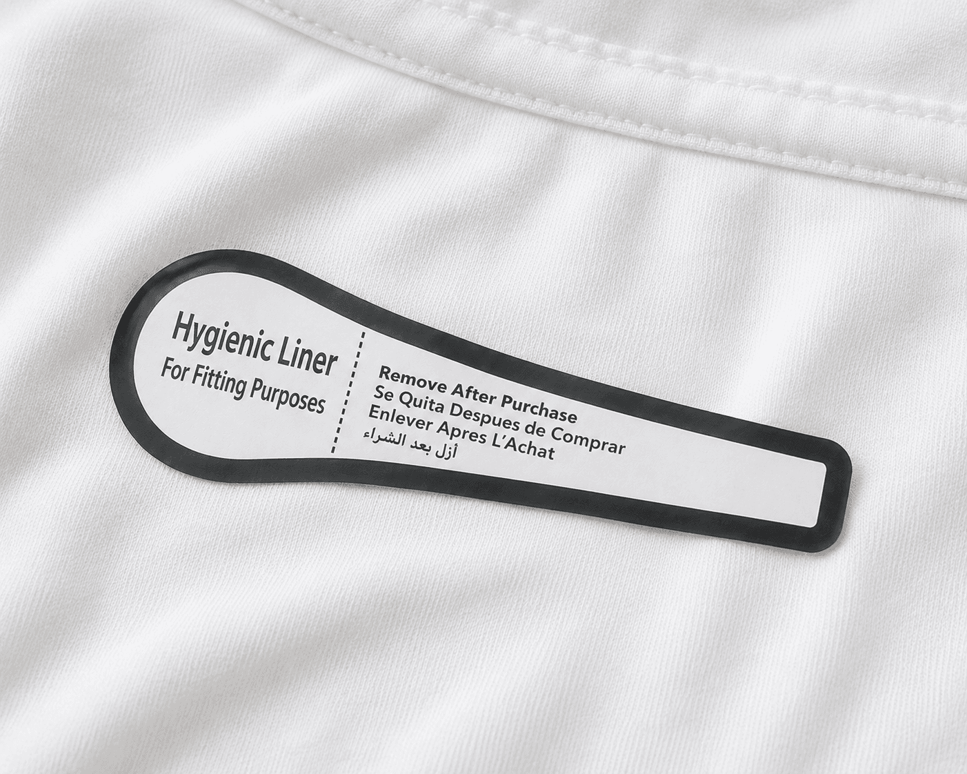 Hijyen Etiketi Mayo İç Çamaşırı İç Çamaşırı Kısa Bikini Sticker 30x115 mm